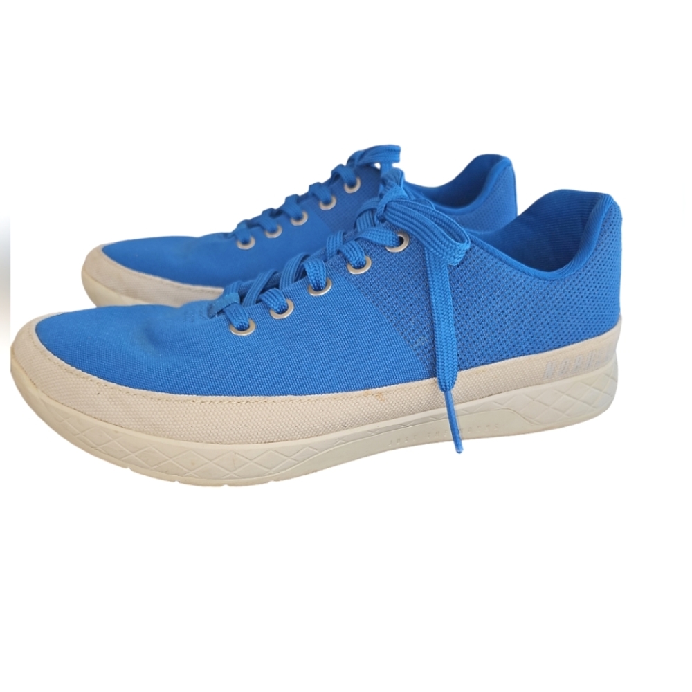 NOBULL Athletic Sneakers Athleisure Shoes Blue Canvas Mens 7.5 / Womens 9 Euc